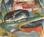 Franz Marc Sleeping Deer (mk34) oil painting reproduction